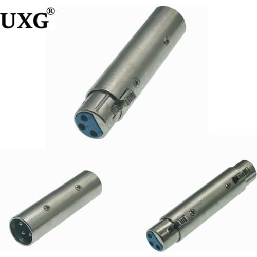 3 Pin XLR Male to XLR Male Female SIM Card and Adapters MIC Power Microphone For Plug Connector Adapter