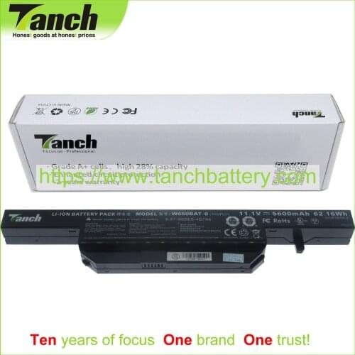 Tanch Laptop Battery for CLEVO W650BAT-6 6-87-W650-4E42 6-87-W650S-4D4A1 6-87-W650S-4E72 K650D K610C K4 11.1V 6cell
