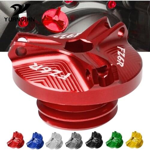Motorcycle Accessories Aluminum Engine Oil Drain Plug Sump Nut Cup Plug Cover For Yamaha FZ6R FZ 6R 2009-2017 2016 2015 2014