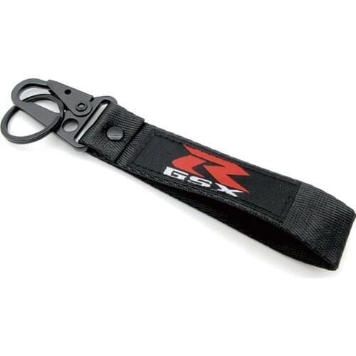 Motorcycle Embroidery Key Holder Chain GSX-R LOGO Collection Keychain For Suzuki GSXR GSXS GSX 400 600 750 1000 Key Ring Keyring