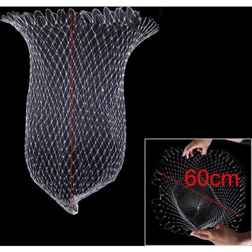 Depth Folding Dip Net For Fishing Balloons Volleyball and Rugby Nylon Fishing Nets Fishing Tackle Collapsible Rhombus x