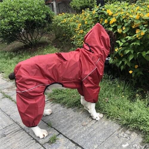 Dog Raincoat Corgi Shiba Inu Samoyed Husky Labrador Golden Retriever Clothing Big Large Dog Rain Jacket Jumpsuit Waterproof Coat