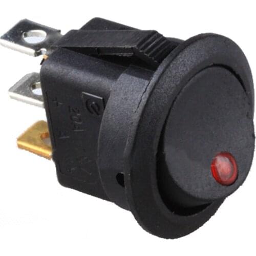 EE support 15 Pcs Three Colour Mixed 12V Round Dot Blue/Red/Green LED Light Switch Rocker Toggle Switch Car Accessories