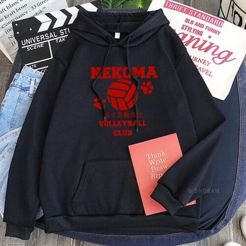 Haikyuu!! Nekoma High School Anime hoodie Sweatshirt Kenma Kozume Kuroo Tetsurou Harajuku couple clothes