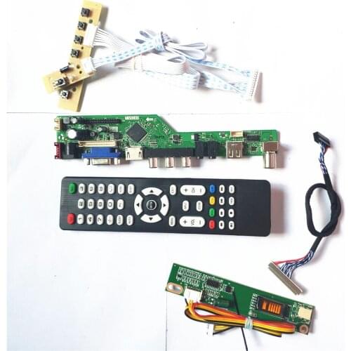For N150X2-L01/L02 LCD monitor keyboard+Remote+Inverter LVDS 1CCFL 30Pin HDMI-Compatible VGA USB AV RF T.V56 drive board
