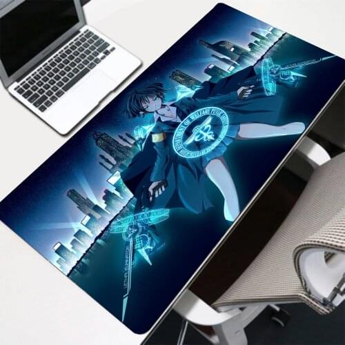 RGB Anime Fed To Mouse Stitch Edge Large Mouse Pad LED Backlit Mat Hub Laptop Gamer with 4 Ports USB Mausepad Anime Keyboards Xl