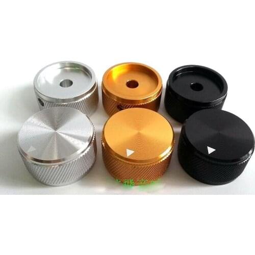 KYYSLB 30x17mm Inner Hole 6.0mm All Aluminum Alloy Solid Knob Volume Potentiometer Knob HIFI Audio Amplifier Chassis Tone Knob