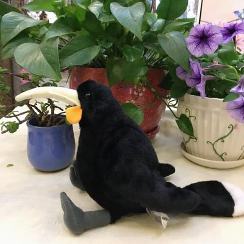 Cute Soft Simulation Crow Black BirdPlush Toy Doll Children Kids Boys Girls Birthday Gift 25cm PP Cotton