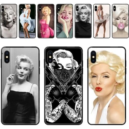 For Huawei Honor Mate Play V10 View 10 20 20X 30 Lite Pro Y3 Y5 Y9 Nova 3 3i Pro Marilyn Monroe Newest Black Soft Fashion