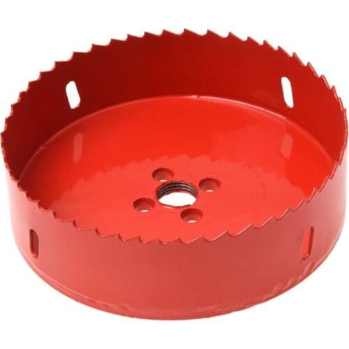 0.63" Drill Bit 120mm Long Red Metal Hole Saw Set for Drilling Wood
