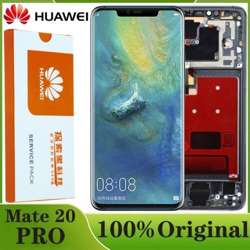 Original 6.39'' Display with frame fingerprint Replacement for Huawei Mate 20 Pro LCD Touch Screen LYA-L29 Digitizer Assembly