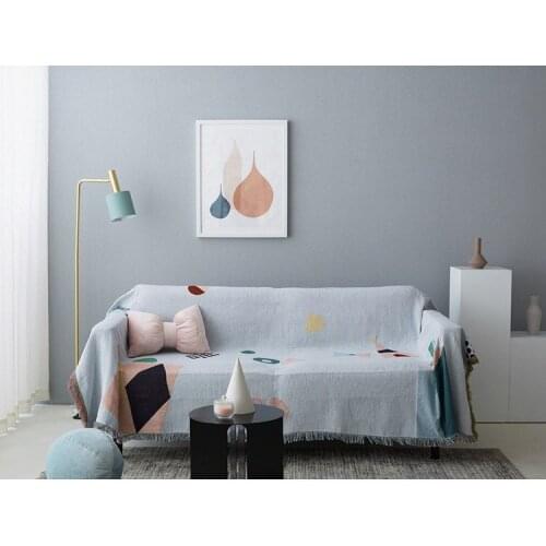 Nordic Geometry sofa Throw Blanket Simple Carpet Tapestry Sofa Towel Knitted Throw Blanket Bedspread Home Textile home decorate