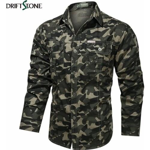 Spring Long Sleeve Mens Camo Combat Army Shirts Plus Size 4XL Mens Military Tactical Shirt Cotton camisa militar Male Shirt