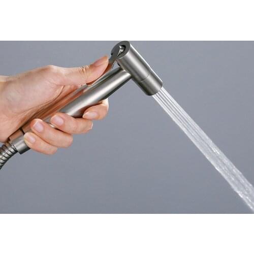 Handheld Toilet Bidet Sprayer Set Kit Stainless Steel Hand Bidet Faucet For Bathroom Hand Sprayer Shower Head Self Cleaning