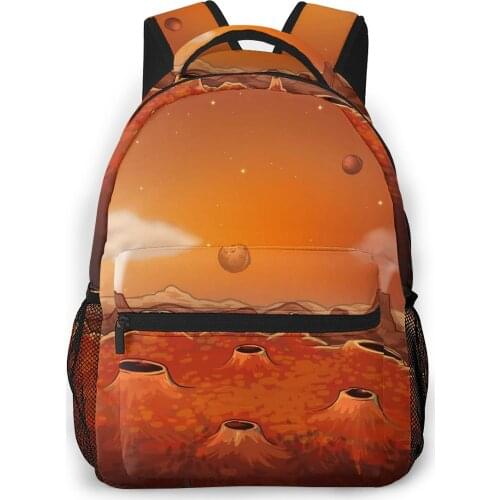 OLN Backpack Women Shoulder Bag For Teenage Girls Outer Space With Planets Bagpack Female Ladies School Backpack