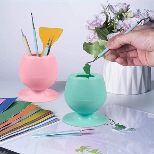 Handicraft Waste Collector Household Suctioned Vinyl Silicone Suction Cup Storage Collector DIY Handicraft Storage Accessires