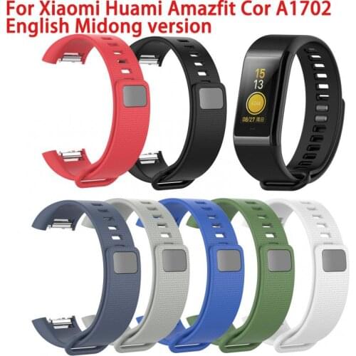 Silicone Watch Strap For Xiaomi Huami Amazfit Cor A1702 English Version Midong Band Replacement Colorful Bracelet Watchband