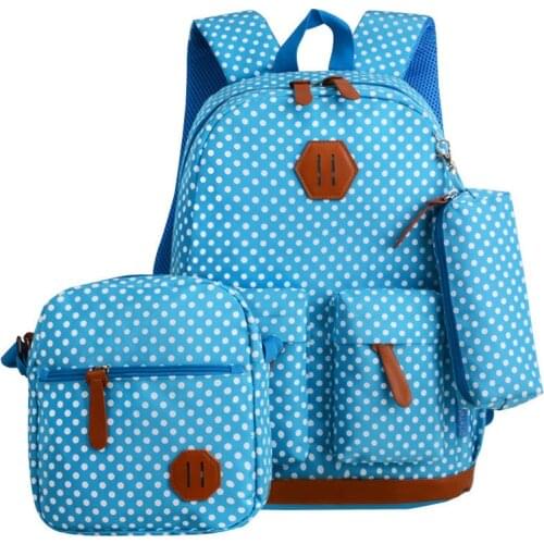 Waterproof Children School Bags set for Girls school Backpacks Kids Cute Dot Printing Backpack Schoolbag kids mochilas infantil