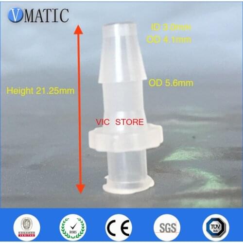 High Quality Pack of 100 x 5/32inch-Barb Female Luer Tapered Syringe Fitting (polyprop) ,Luer Lock Tapered Connector