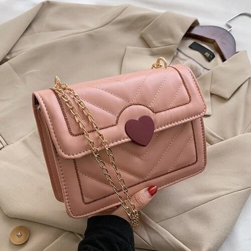 Korea Ulzzang Vintage large capacity messenger bag women shoulder bag PU casual chic ins sweet love handbag office lady handbag