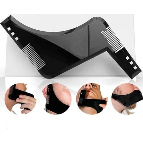 1Pcs Men Beard Shaping Styling Template Comb Mens Beards Combs Beauty Tools for Hair Beard Trim Templates Hairstyles