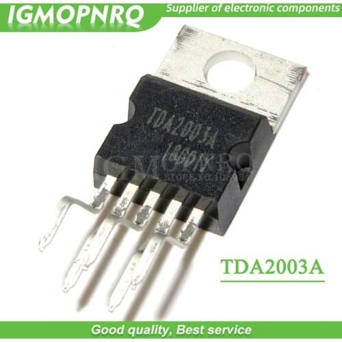 10PCS TDA2003 TDA2003A TO-220 amplifier chip single supply 12V 10W amplifier chip new original