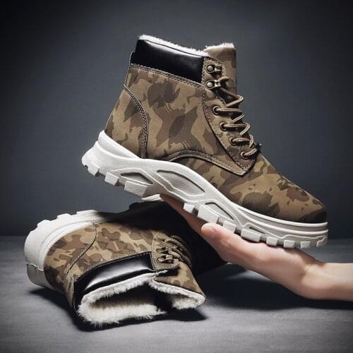 2020 winter cotton shoes snow boots Martin boots socks mens shoes warm and velvet casual sports mens shoes fashion sneakers