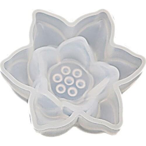 3D Large Lotus Flower Jewelry Making Epoxy Resin Molds Resin Casting Craft Tools
