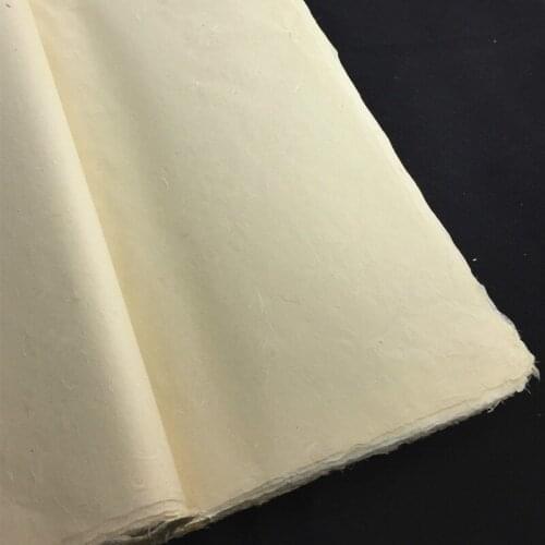 50 Sheets/pack Archaize Rice Paper Chinese Calligraphy Regular Script Writing Half-Ripe Xuan Paper Chinese Painting Xuan Paper
