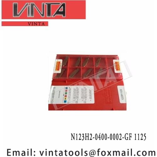 Free shipping high quality N123H2-0400-0002-GF 1125 cnc carbide glooving inserts