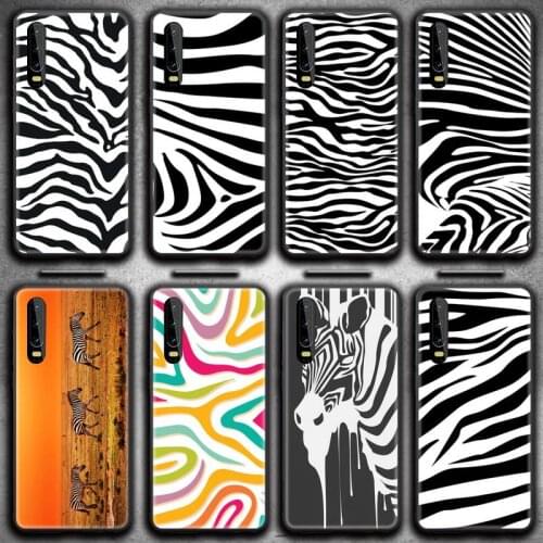 Zebra print clip art Phone Case for Huawei P20 P30 P40 lite E Pro Mate 40 30 20 Pro P Smart 2020