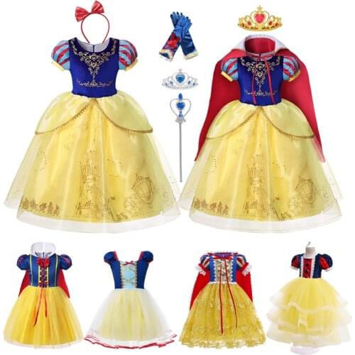 Children Girl Snow White Dress for Girls Prom Princess Dress Kids Baby Gifts Intant Helloween Party Clothes Fancy Teens Clothing
