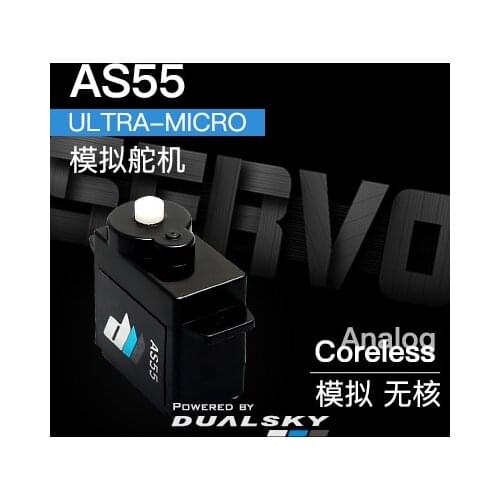 DUALSKY High-performance Analog Steering Gear AS55 Analog Coreless 6g, 1.2kg.cm @ 6.0v