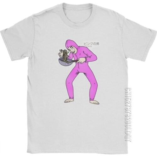 Pink Guy T-Shirt Men Filthy Frank Joji Meme Japanese Youtube Funny Pure Cotton Basic Tees Male Tshirt T Shirt Gift Idea Clothes
