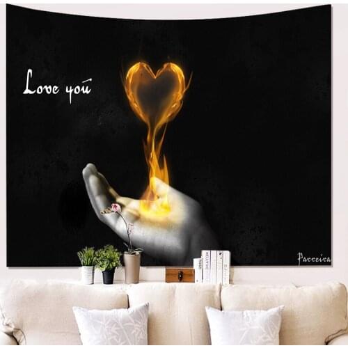 Shows Love Tapestry For Bedroom Teen Girl Wall Hippie 90"X59" Floral Tapestry With Words Tapestry For Women Wall Hanging Decor