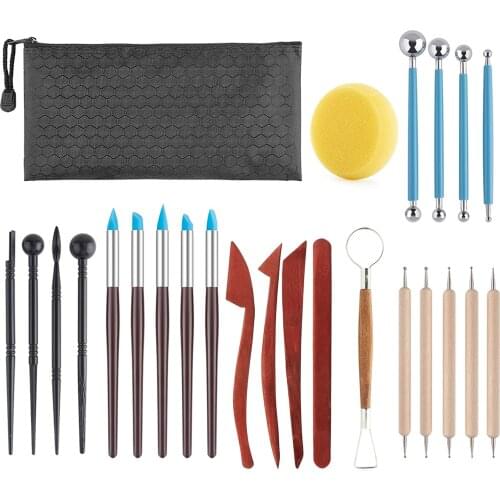 Modeling Clay Tools Pottery Polymer Sculpting Set Ball Stylus Dotting Rock Painting Kit Tool Ceramic Sculpture Craft Supplies