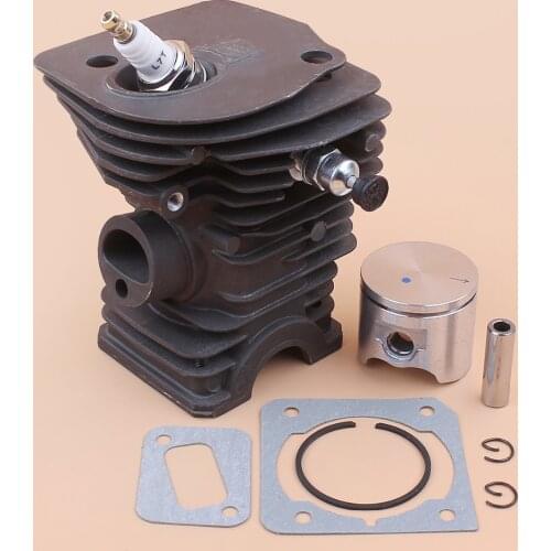 42MM Cylinder Head Piston Valve Gasket Kit For HUSQVARNA 340 345 Chainsaw Engine Motor Parts