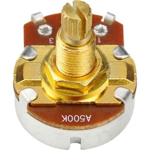Brass Shaft ELectric Guitar Bass Volume Tone Control Pots Potentiometer A500K M68D