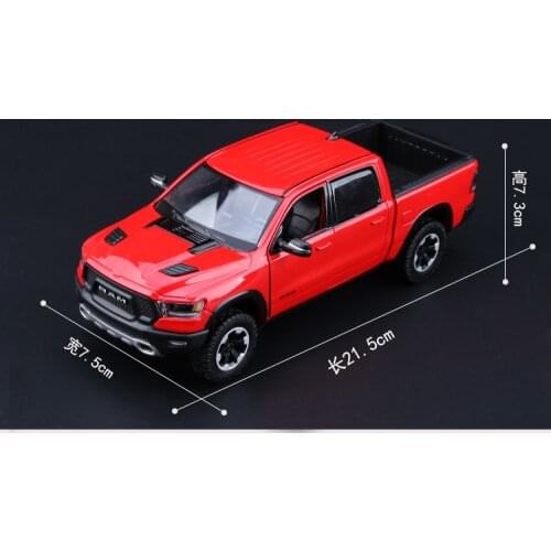 MOTOR MAX 1:27 Dodge Rebel RAM Off-road pickup truck model simulation die-casting collection alloy car model ornaments
