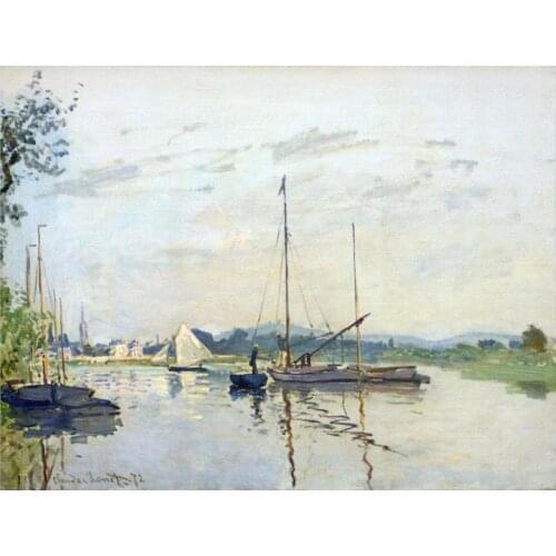 Hand Painted Oil paintings Claude Monet Canvas art Argenteuil High quality home decor