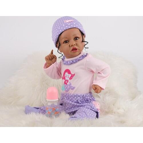 HOOMAI Silicon Baby Dolls Newborn 58 CM Lifelike Gril Toys Fashion Long Hair Boneca Bebe Reborn For Children Xmas Holiday Gifts
