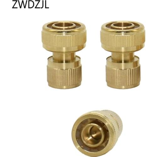 3/4 inch waterstop Connector Brass garden hose Quick Connector 3/4 copper Water gun adapter 6pcs