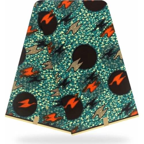 High Quality Wax Dye Printed Cotton Fabric 100%Soft Breathable Ankara Nigerian Clothes Materials For Sewing By The Yards V-L 36