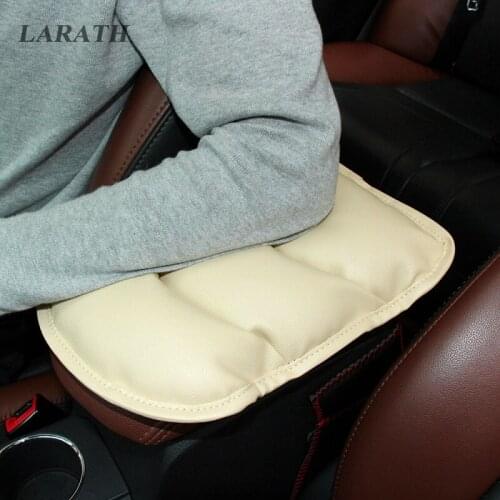 1X PU Soft Leather Car Auto Center Console Armrest Pad Cover Saver Cushion Mats Cushion Universal Protect Arm