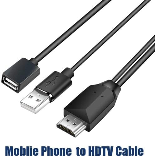 1080P Hdmi -compatible Mirroring Cable USB to Hdmi-compatible Converter for Apple Android Type C HDTV TV Digital AV Adapter