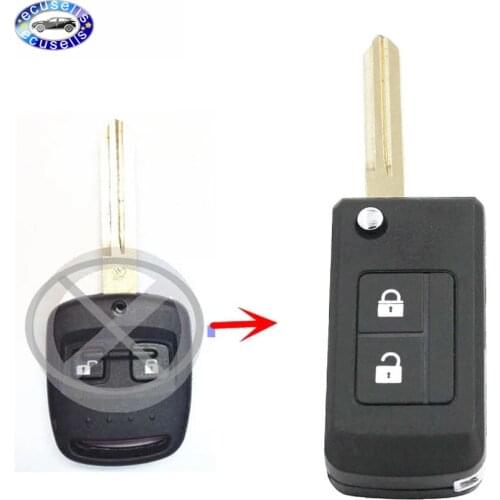 2 Buttons Replacement Shell Modified Folding Remote Key Case Fob For Subaru IMPREZA WRX OUTBACK FORESTER LEGACY