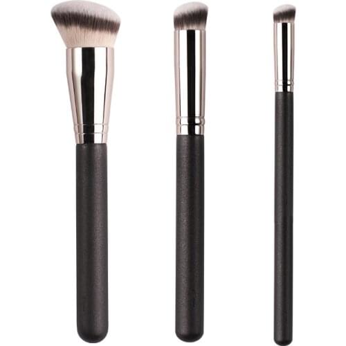 2pcs/set Angled Foundation Makeup brushes M170 270s Magic Liquid Foundation Cream small concealer Make up brush Beauty Tools