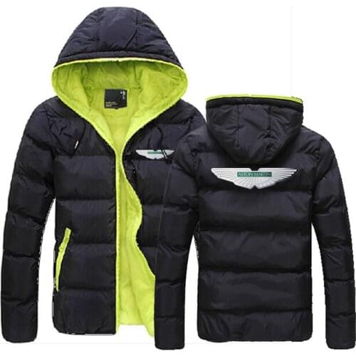 2021 Mens Aston Martin Spring Autumn Fashion Down Warm Slim Coats Male Fashion Sportwear High street Popular Jacket Hoodies