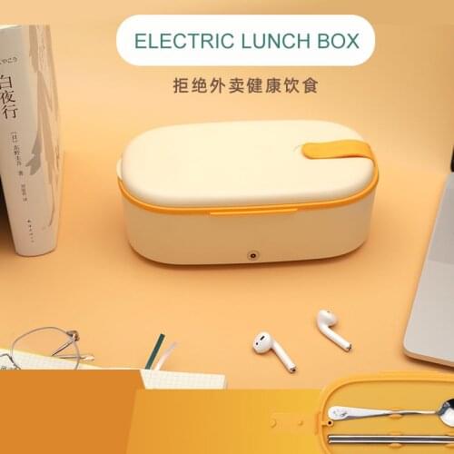 220V Electric Lunch Box No water Heating Smart Rice Cooker Heating Portable Multicooker Heat Preservation Cooker For Office