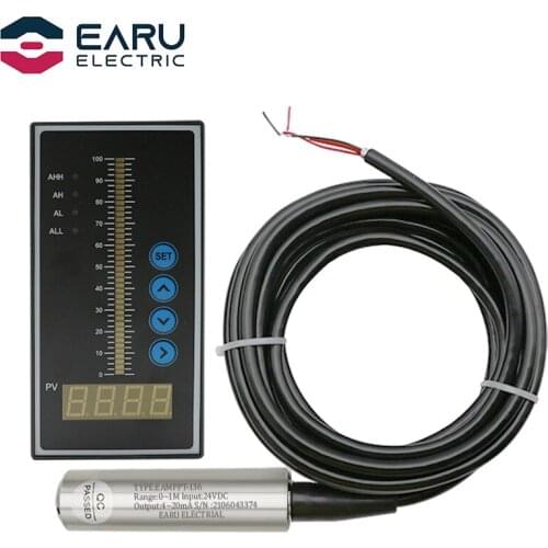 4-20MA 0-5V 0-10V RS485 Output Level Transmitter Liquid Oil Water Level Sensor Probe Detect Controller Float Switch 5-50m Pump